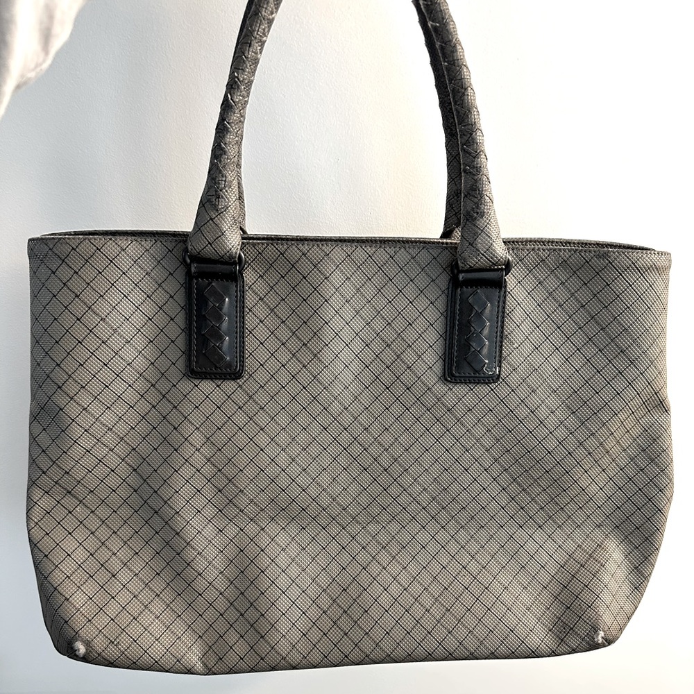 Bottega Veneta Tote Marco Polo Intreccio Jet Gray from Japan